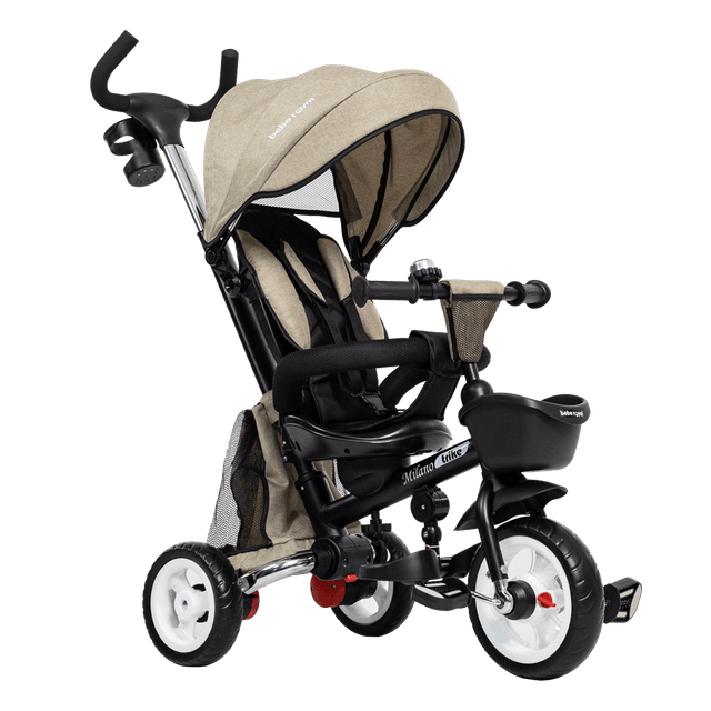 Tricicleta Beberoyal Milano Trike 510 TC Maro copii, pliabila, reglabil, reversibil, copertina, maner parental